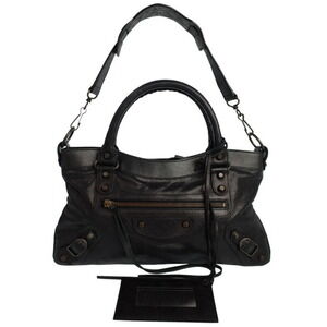 Balenciaga The First Leather Shoulder Bag